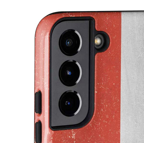 Denmark Flag Distressed Galaxy S22 Pro Case